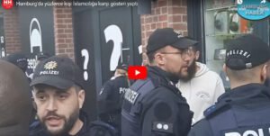 Hamburg’da İslamcılığa karşı gösteri