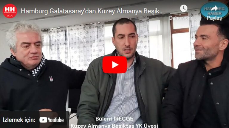 Hamburg Galatasaray’dan Kuzey Almanya Beşiktaş’a Sürpriz Ziyaret